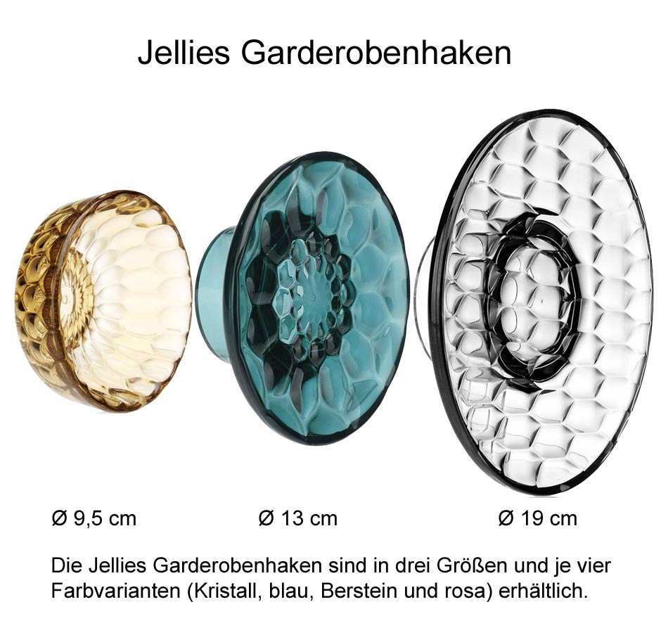 Kartell Jellies Coat Hanger Garderobenhaken Ø 9,5 cm