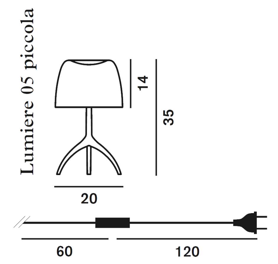 Foscarini Lumiere Piccola Tavolo ON/OFF