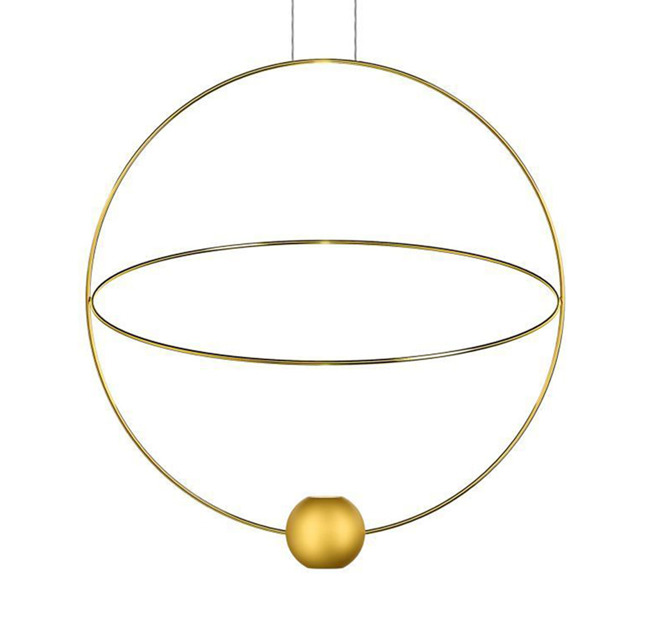 LODES Elara large LED Pendelleuchte  Ø 80 cm  gold 2700K extra warmweiß