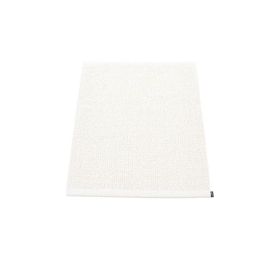 pappelina Svea Kunststoff-Teppich/Fußmatte 60 x 85 cm weiß metallic