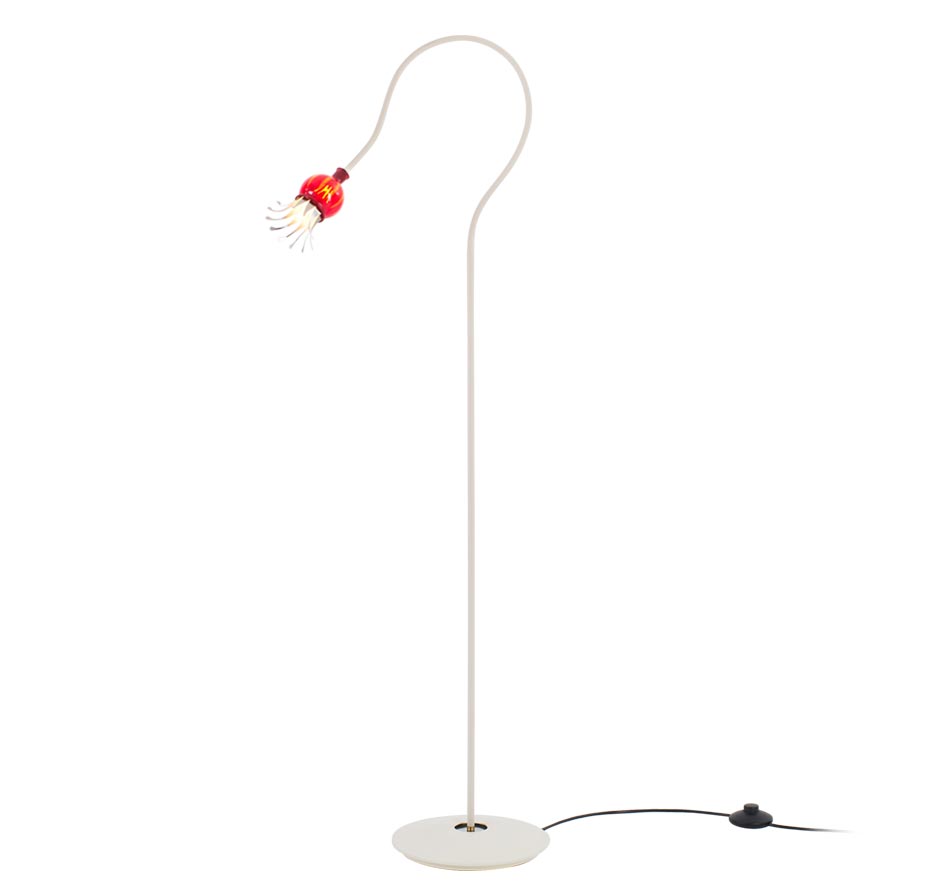 Serien Lighting Poppy Floor 1-armig rot / beige