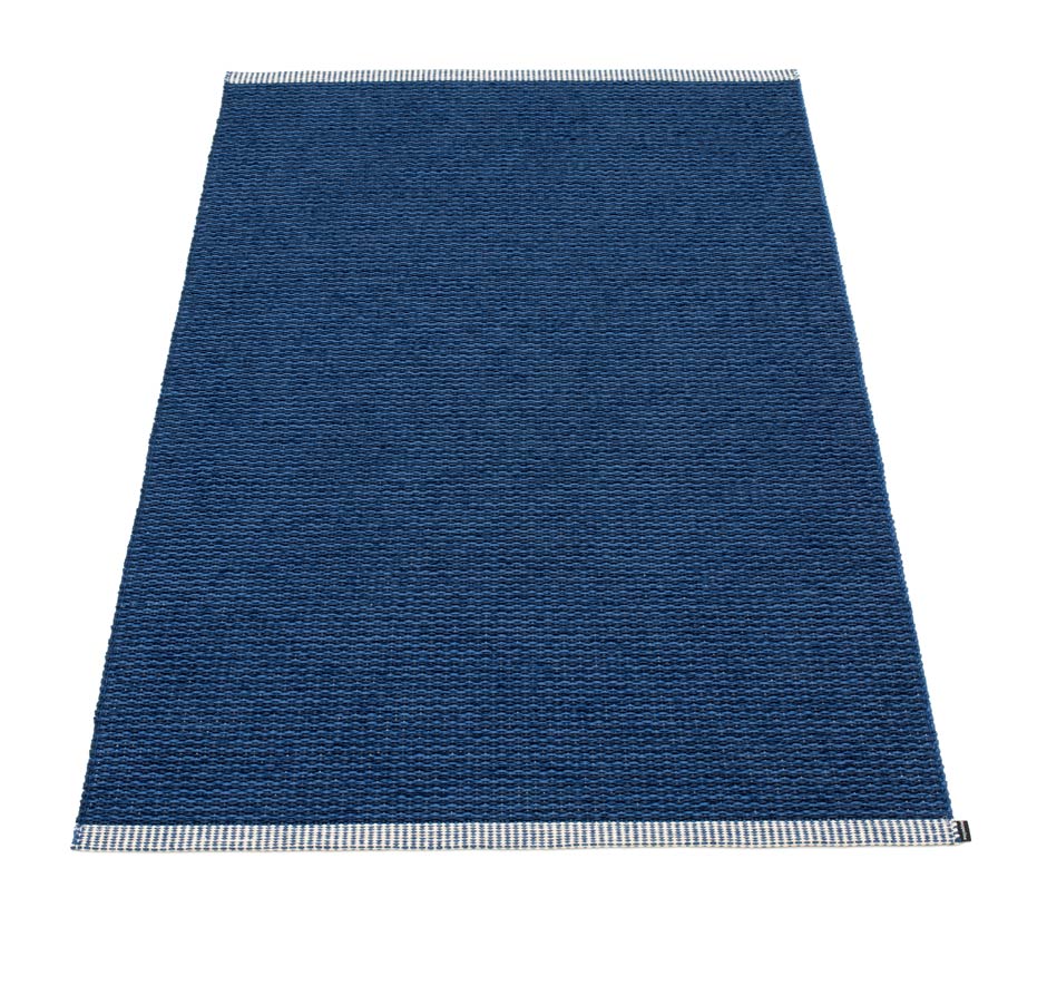 pappelina Mono Kunststoff-Teppich 85 x 160 cm dunkelblau/denim