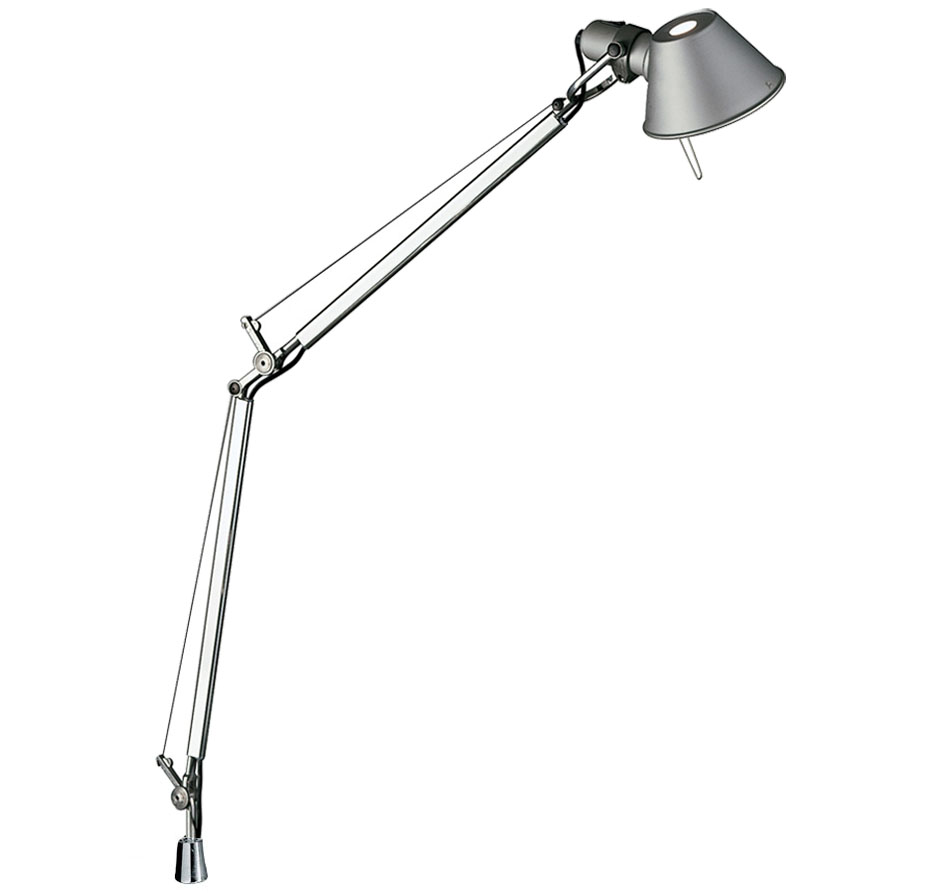 Artemide Tolomeo Tavolo mit Schraubbefestigung Aluminium