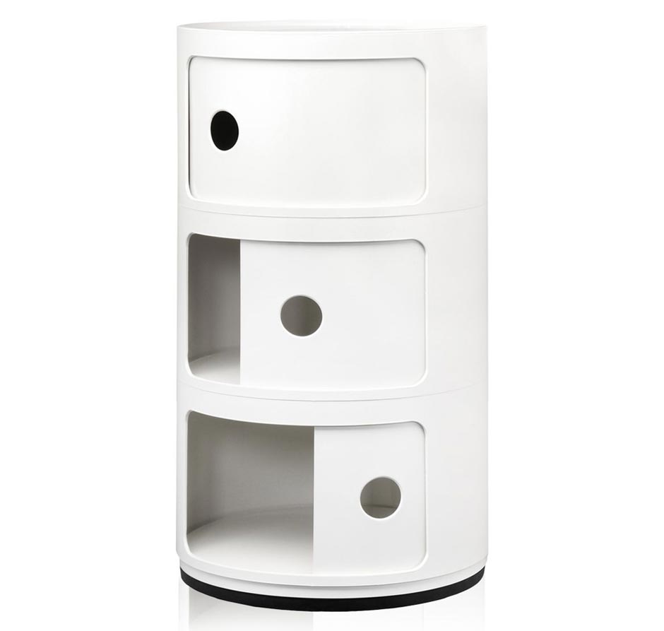 Kartell Componibili 3er Container 03 / weiß