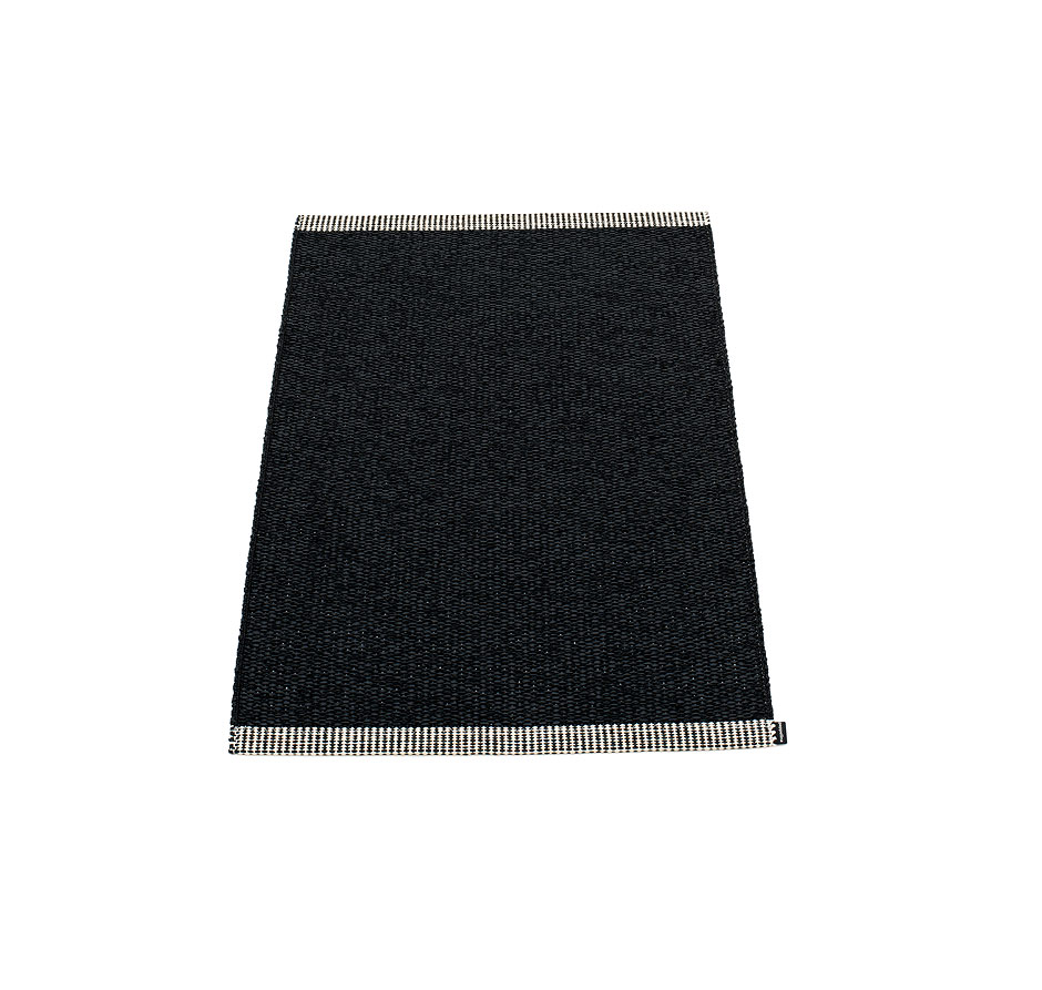 pappelina Mono Kunststoff-Teppich/Fußmatte 60 x 85 cm schwarz