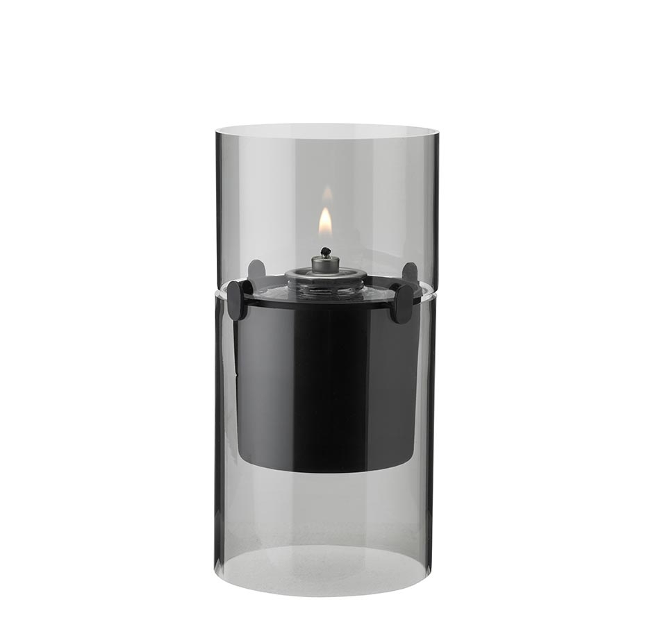 Stelton Lucie Windlicht smoke