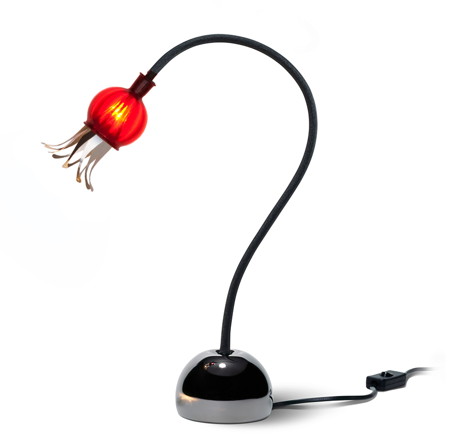 Serien Lighting Poppy Table rot / schwarz