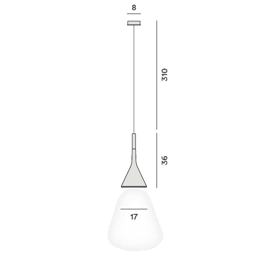 Foscarini Aplomb Sospensione GU10