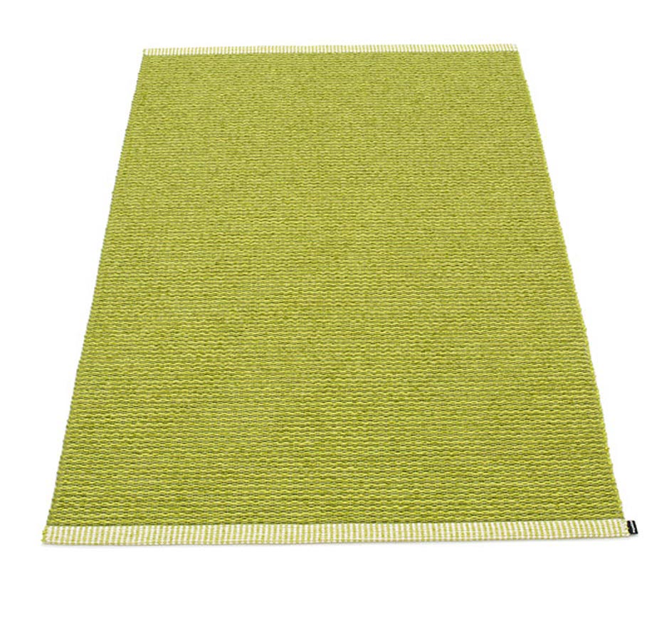 pappelina Mono Kunststoff-Teppich 85 x 160 cm olive/lime